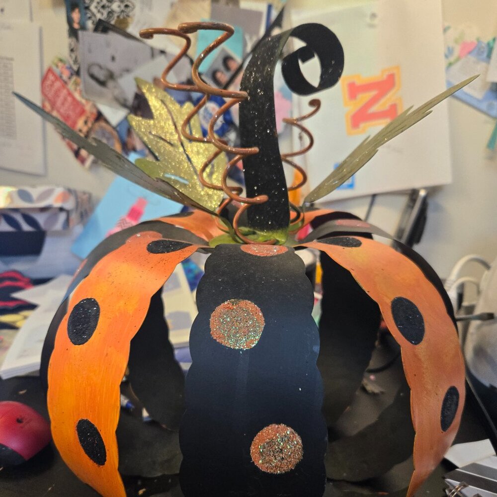 Metal Halloween Pumpkin